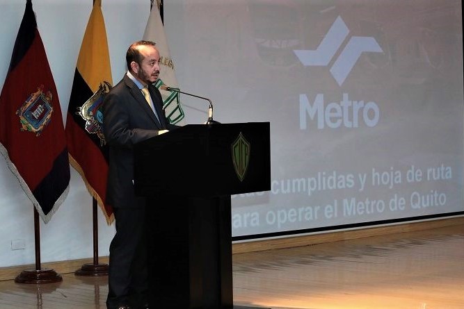 Se llevó a cabo el conversatorio ‘Metas cumplidas y hoja de ruta para operar el Metro de Quito’ con la participación del alcalde y cuerpos colegiados el 24 de febrero.