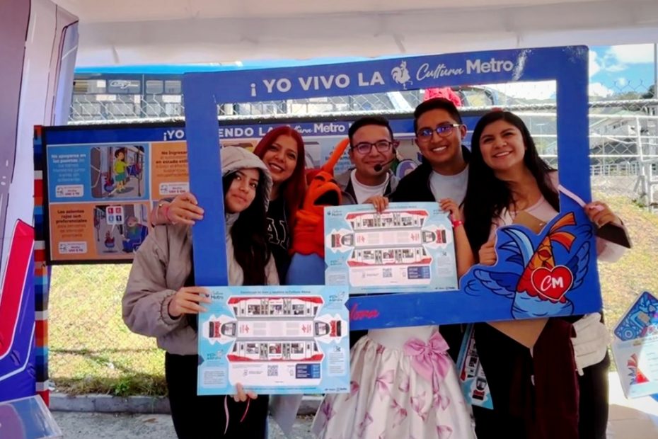 Jornada ciudadana en la estación Magdalena destacó la movilidad sostenible y el rol del peatón como el elemento fundamental.