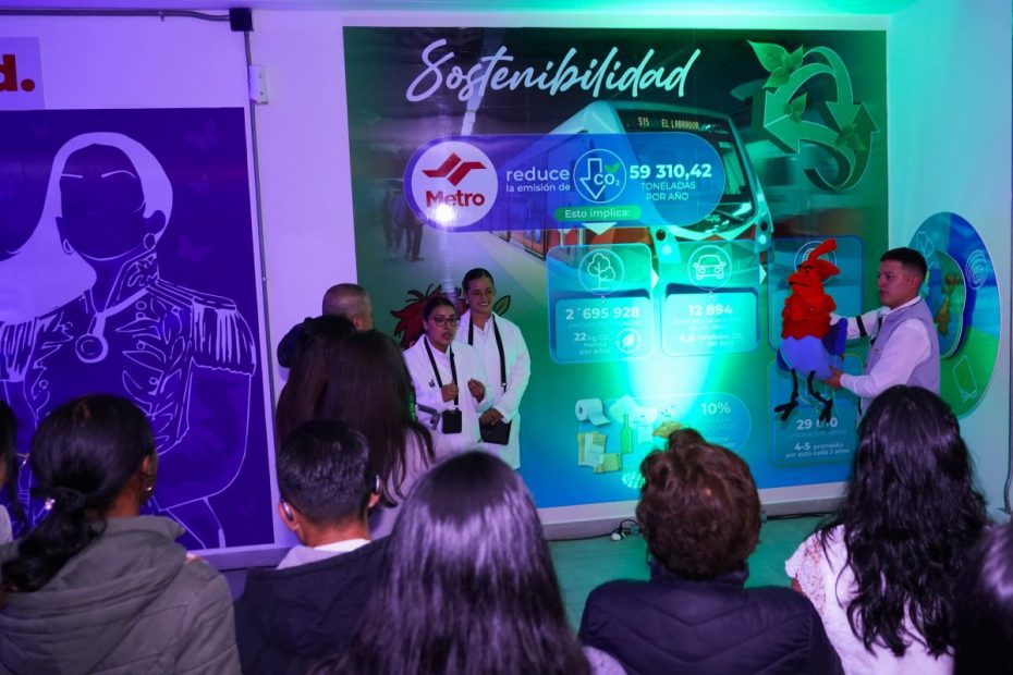 Metro de Quito inaugura un aula especial para aprender jugando, el Laboratorio de Cultura Metro en la estación Quitumbe.